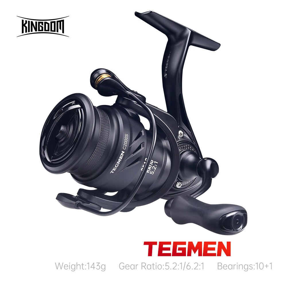 Daiwa Reel Bg - キングダムテグメン5.2:1 6.2:1 143gスピニングフィッシングリール高速ギア比軽量カーボンファイバーボディドラッグ10 + 1ベアリング数量
