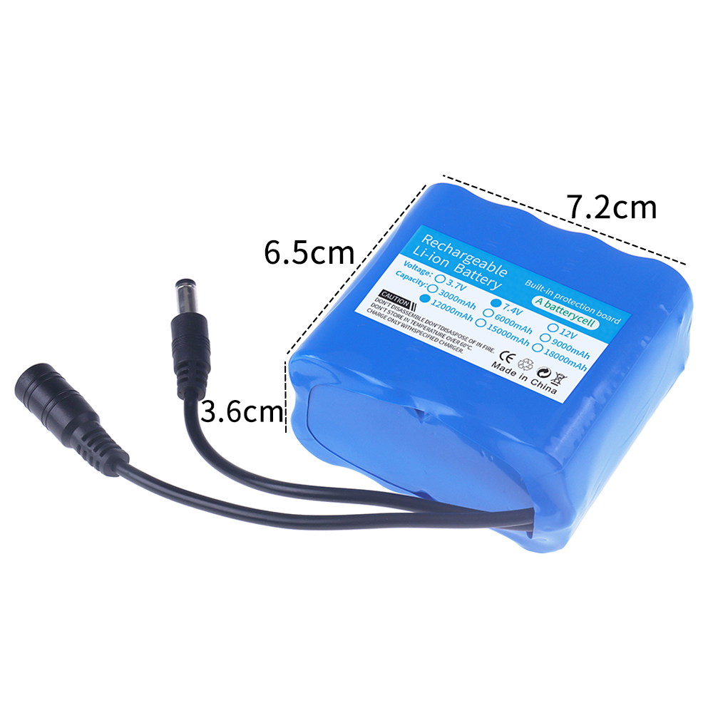 2S4P 18650 リチウム電池 7.4V 12000mA - Fishing Boat Navigation Light のレビューと価格
