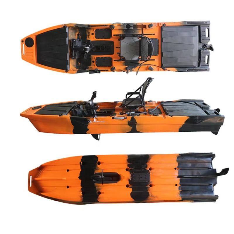バイキング12.6フィートシングルカヤックペダルプロペラプラ - Fishing Boat Trolling Motor のレビューと価格