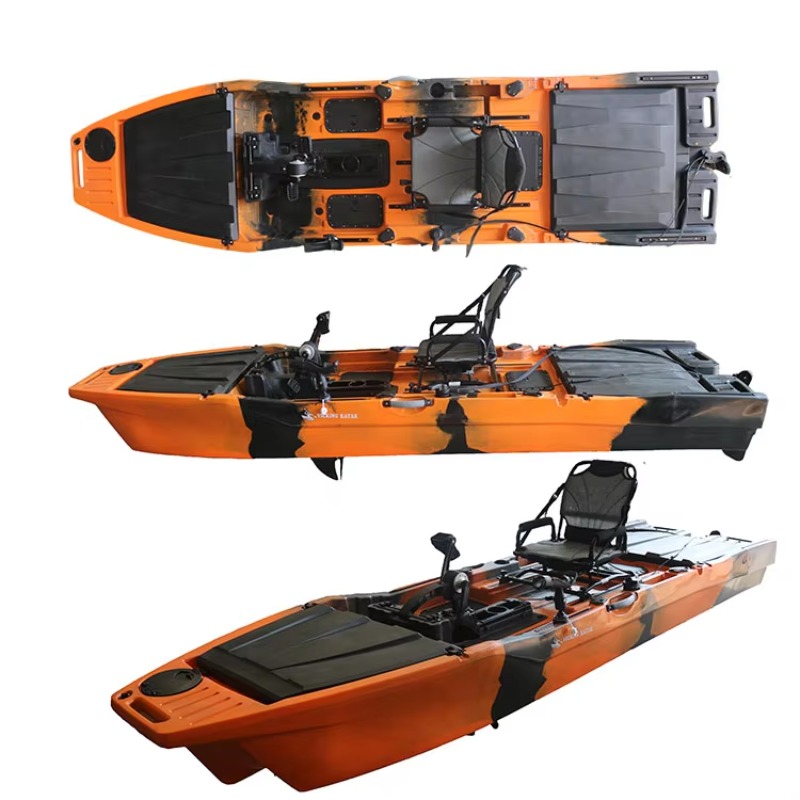 バイキング12.6フィートシングルカヤックペダルプロペラプラ - Fishing Boat Trolling Motor のレビューと価格