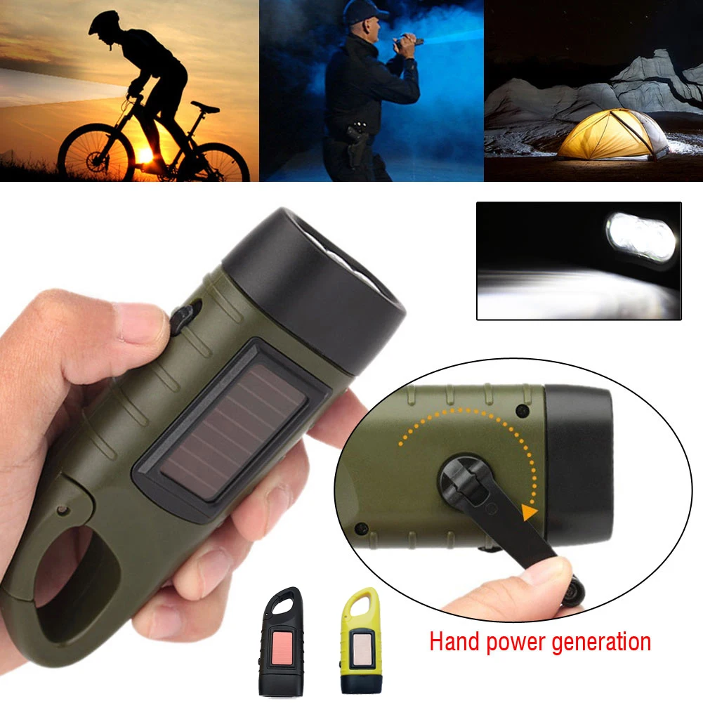 LED懐中電灯 ハンドクランク ソーラー充電式 サバイバルギ - Fishing Boat Navigation Light のレビューと価格